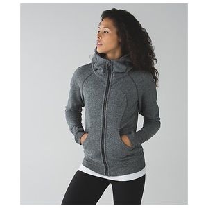 Lululemon Scuba Hoodie, Heathered Speckled Black